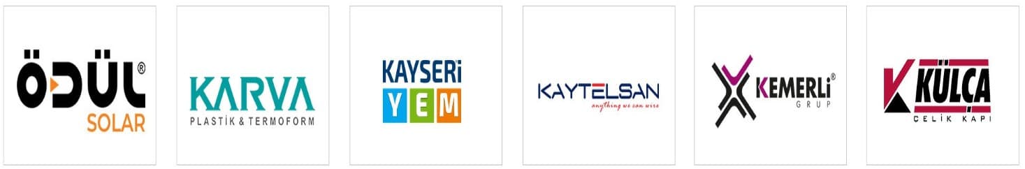 TEKNOR'un birlikte çalıştığı işletmelerden logolar
